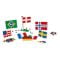 Set de constructie, Plus-Plus, 700 piese, Steaguri