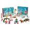 Set constructie, Calendar Advent, Plus-Plus, Lumea lui Mos Craciun