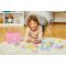 Set constructie, Plus-Plus, 70 piese mari, portabil, in cutie metalica, Culori pastelate
