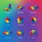 Jucarie fidget creativa, Plus-Plus, Hexel Spectrum