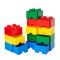 Cutie depozitare Lego, cu 4 pini, Albastru