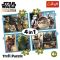 Puzzle Trefl 4 in 1, Baby Yoda, Star Wars Mandalorian (35, 48, 54, 70 piese)