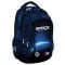 Ghiozdan cu 3 compartimente, St Majewski, St.Right Blue Earth View, 39 cm