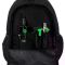 Ghiozdan cu 4 compartimente, St Majewski, St.Right Black, 43 x 32 x 20 cm