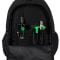 Ghiozdan cu 3 compartimente, 2 buzunare, St Majewski, St.Right Black, 46 cm, Negru