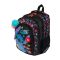 Ghiozdan cu 4 compartimente, St Majewski, Stitch, 40 x 28 x 18 cm, Negru