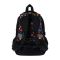 Ghiozdan cu 4 compartimente, St Majewski, Stitch, 40 x 28 x 18 cm, Negru