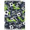Mapa A4 cu elastic, Starpak, Football, Verde
