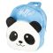 Rucsac de plus cu un compartiment, Starpak, Panda, Albastru