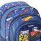 Ghiozdan pentru scoala cu un compartiment si buzunare frontale, Starpak, Hot Wheels
