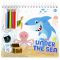 Set de activitati, Carte de colorat cu accesorii, Starpak, Under the Sea