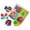 Puzzle de lemn, BamBam, Animale din gradina