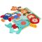 Puzzle de lemn, BamBam, Animale salbatice