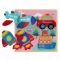 Puzzle de lemn, BamBam, Vehicule
