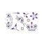 Set de pictura pentru fata, cu pensula, aplicator si stickere, Starpak, Princess, 6 culori