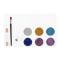 Set de pictura pentru fata, cu pensula, aplicator si stickere, Starpak, Princess, 6 culori