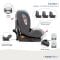 Scaun auto cu isofix, Juju, Total 360 I-Size, Gri