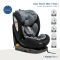 Scaun auto cu isofix, Juju, Total 360 I-Size, Negru