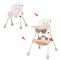 Scaun de masa 2 in 1, Juju, Eat and Smile, Pink-Elephants