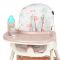 Scaun de masa 2 in 1, Juju, Eat and Smile, Pink-Elephants