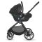 Carucior modular 3 in 1, Coccolle Lissia Anthracite si scoica auto Isize Knox Anthracite