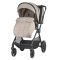Carucior modular 3 in 1, Coccolle Lissia Butternut Beige si scoica auto Isize Knox Greystone