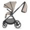 Carucior modular 3 in 1, Coccolle Lissia Butternut Beige si scoica auto Isize Knox Greystone