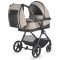 Carucior modular 3 in 1, Coccolle Lissia Butternut Beige si scoica auto Isize Knox Greystone