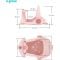 Scaun de baie pentru bebelusi, cu ghidon, U-Grow, Roz