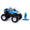 Masinuta Monster Jam, Scara 1:64, Jurassic Attack cu figurina, Albastru