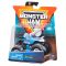 Masinuta Monster Jam, Scara 1:64, Jurassic Attack cu figurina, Albastru