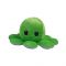 Jucarie de plus cu doua fete Octopus Flip Flop, Caracatita, Verde, 20 cm