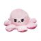 Jucarie de plus cu doua fete Octopus Flip Flop, Caracatita, Roz, 20 cm