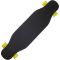 Longboard Action One cu roti luminoase, ABEC-7 PU Aluminiu, 100 kg, 80 x 20 cm, Galben Evil