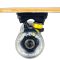 Longboard Action One cu roti luminoase, ABEC-7 PU Aluminiu, 100 kg, 80 x 20 cm, Negru Silver Death