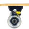 Longboard Action One cu roti luminoase, ABEC-7 PU Aluminiu, 100 kg, 80 x 20 cm, Negru Silver Death