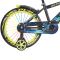 Bicicleta cu roti ajutatoare si bidon pentru apa Cameleon II, Action One, 14 inch, Verde Neon