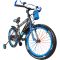 Bicicleta cu roti ajutatoare si bidon pentru apa Super Nova II, Action One, 20 inch, Albastru