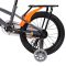Bicicleta cu roti ajutatoare, Action One Arrow, 16 inch, 5-7 ani, Gri
