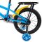 Bicicleta cu roti ajutatoare, Action One Arrow, 16 inch, 5-7 ani, Blue