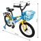 Bicicleta cu roti ajutatoare, Action One Arrow, 16 inch, 5-7 ani, Blue