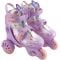 Set de role incepatori, Action One, roti luminoase, cu casca, protectii si geanta de transport, S (31-34) Purple