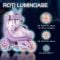 Set de role incepatori, Action One, roti luminoase, cu casca, protectii si geanta de transport, S (31-34) Purple
