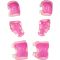 Set de role, Action One, Power Sport, roti luminoase, cu casca, protectii si geanta transport, S (31-34), Roz