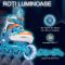 Role reglabile, Action One, Astro Space, roti luminoase, XS(27-30), Albastru
