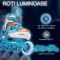 Role reglabile, Action One, Astro Space, roti luminoase, M(35-38), Albastru