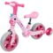 Bicicleta 2 in 1, Action One, cu roti ajutatoare si pedale detasabile, Roz