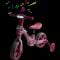 Bicicleta 2 in 1, Action One, cu roti ajutatoare si pedale detasabile, Roz