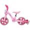 Bicicleta 2 in 1, Action One, cu roti ajutatoare si pedale detasabile, Roz