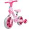 Bicicleta 2 in 1, Action One, cu roti ajutatoare si pedale detasabile, Roz